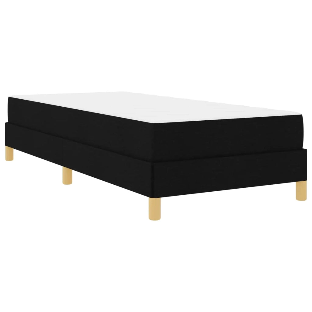 Letto a molle con materasso Nero 100 x 200 cm Tessuto 3398544