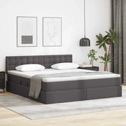 Letto con contenitore e materasso Grigio 160 x 200 cm 3370403