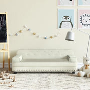 Divano per Bambini-Sofa-Divanetto Crema 90x53x30 cm in Velluto