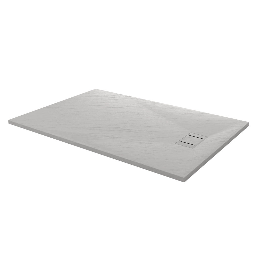 Piatto Doccia 90x120x2 6 CM Rettangolare Bianco Effetto Pietra mod. Blend