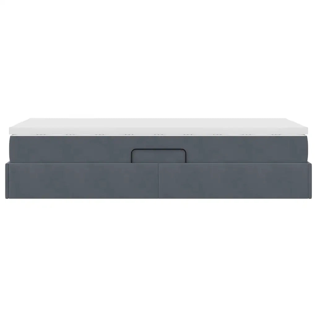 Letto con contenitore e materasso Grigio scuro 90 x 200 cm 3370276