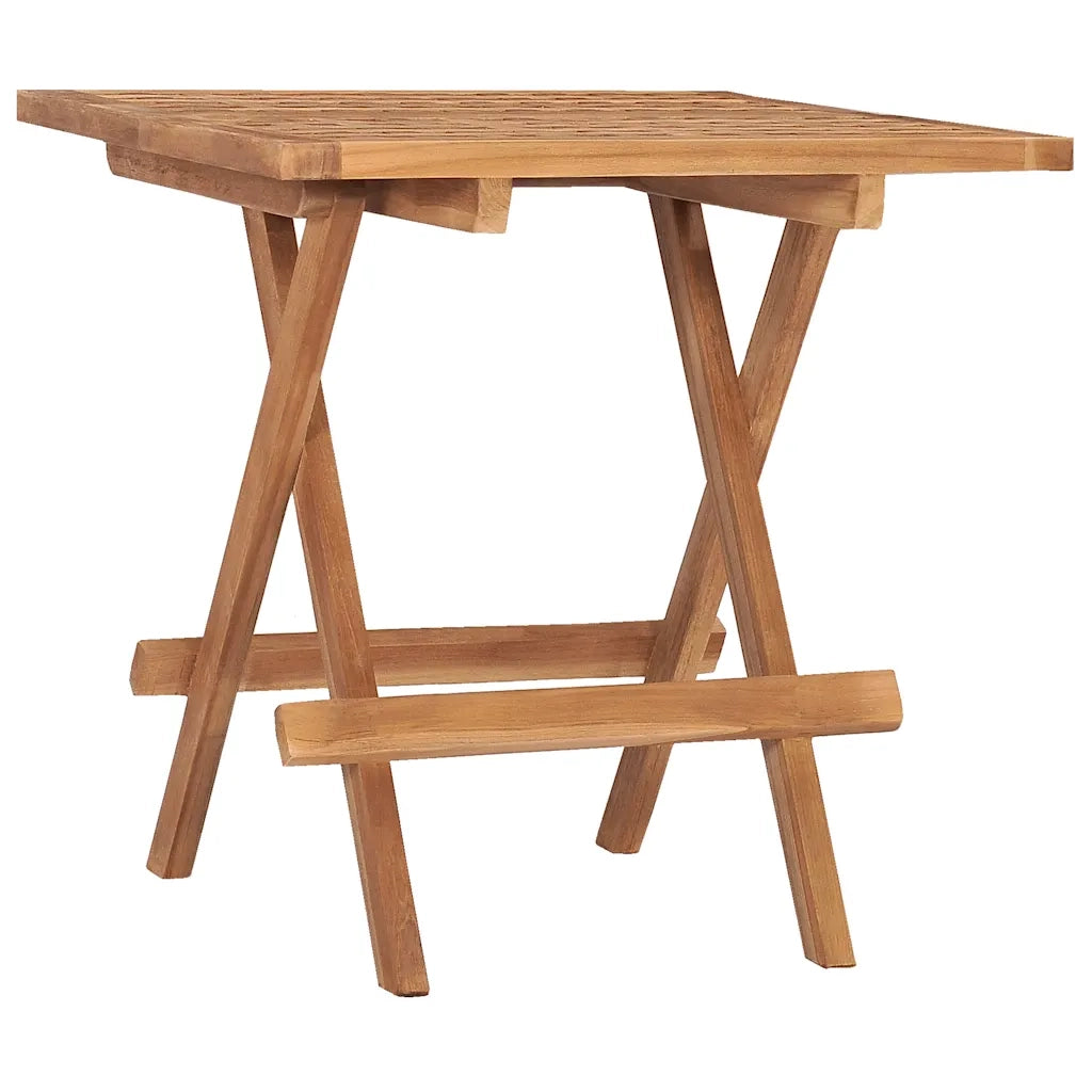 Set da Pranzo Giardino Pieghevole 3 pz Cuscino Massello di Teak 3063200