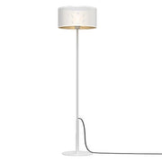 Lampada da terra loft bianca rete oro E27 150cm Luminex