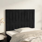 Testiera Nera 80x5x118/128 cm Velluto 3116602