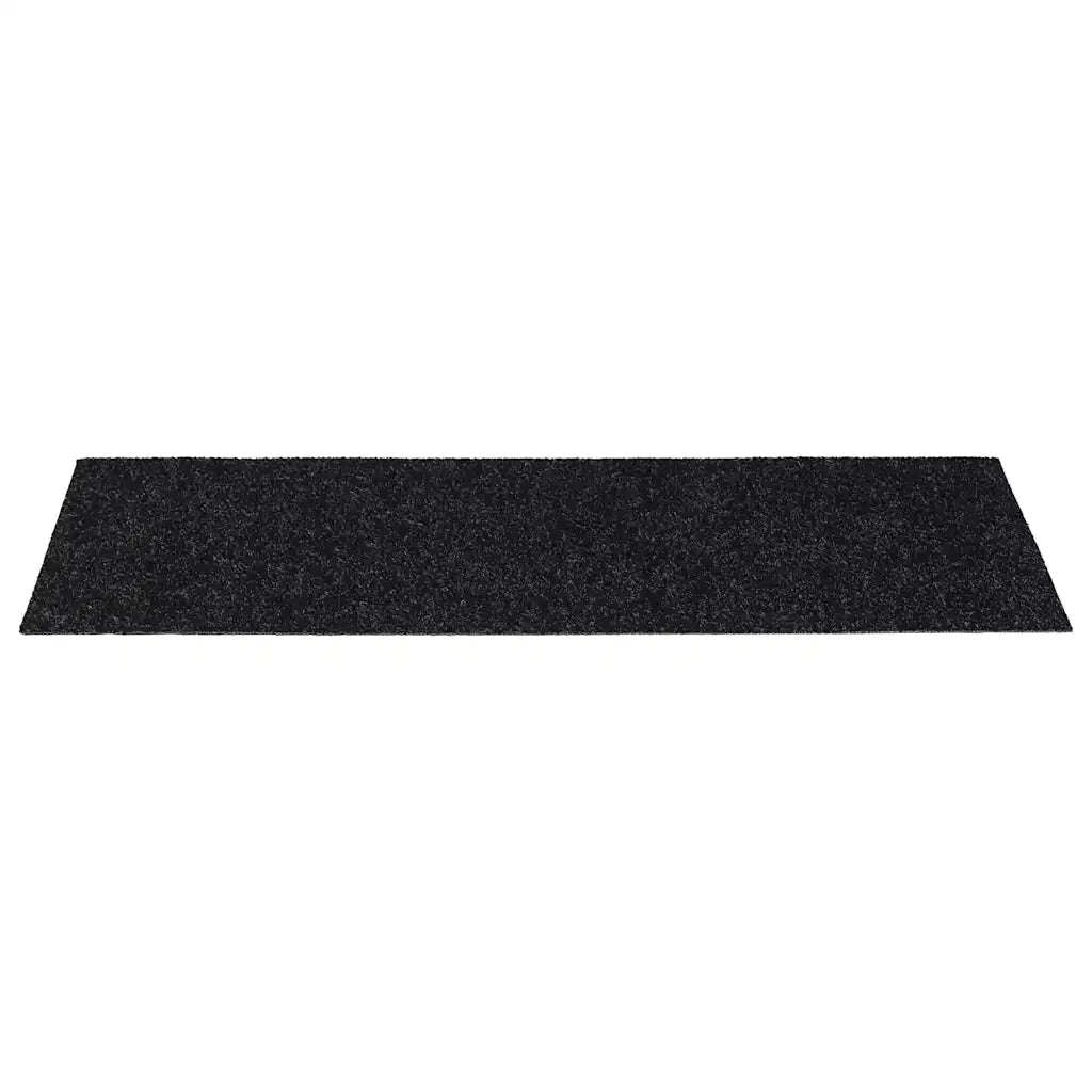 Tappetini per scale autoadesivi 30 pz 60x25 cm neri rettangolari 3365705