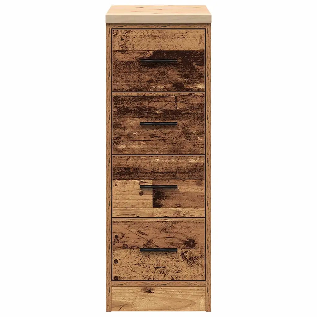 Armadietto per Garage in Legno Vecchio 30x51x85 cm 860587