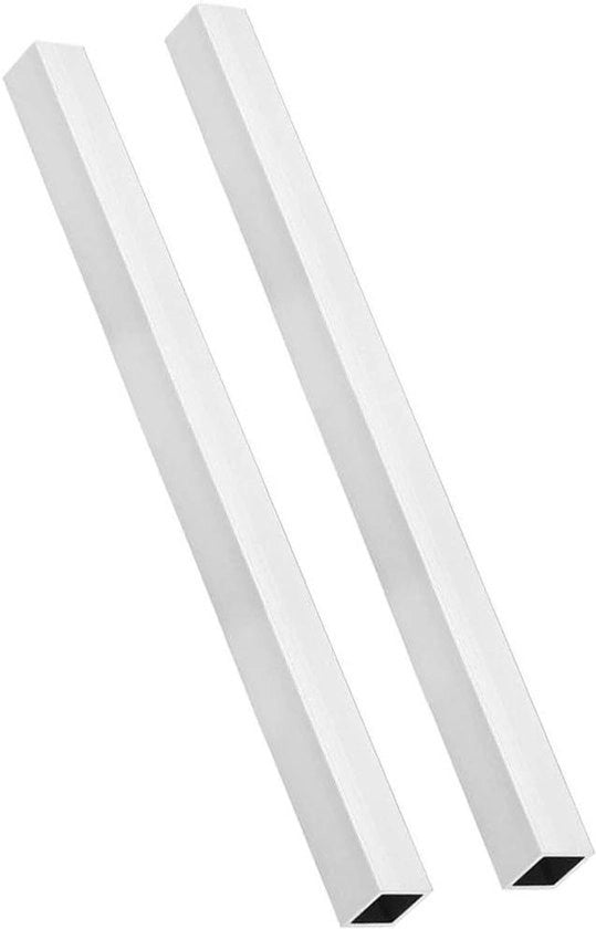 Tubo Quadrato in Alluminio - 6063 - Finemente Striato - 20x20x1.2mm - Lunghezza 300mm - Senza Saldatura - Rettilineo - Tubo - Industriale - Adatto per l'Uso Domestico - Colore Argento