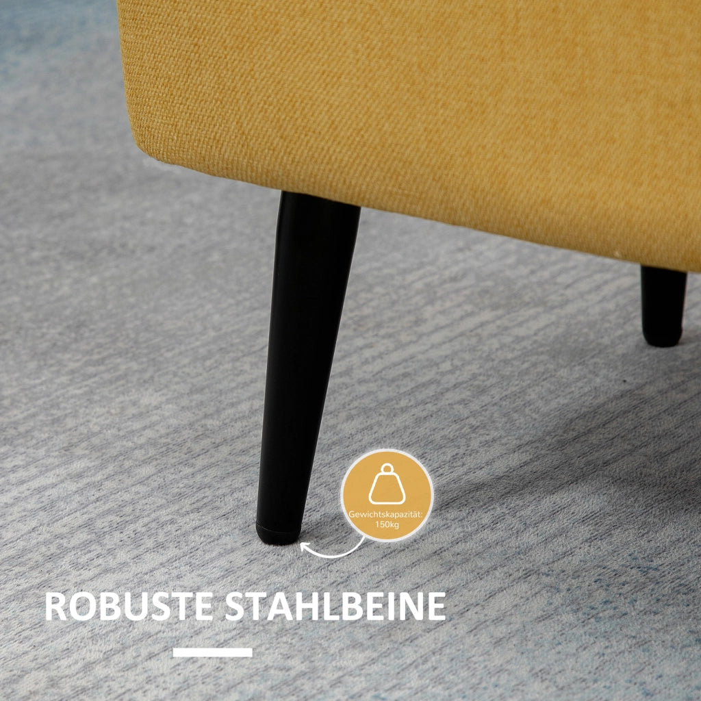 Poltrona ¨C Minimal ¨C Giallo 101x38,5x44,5 cm