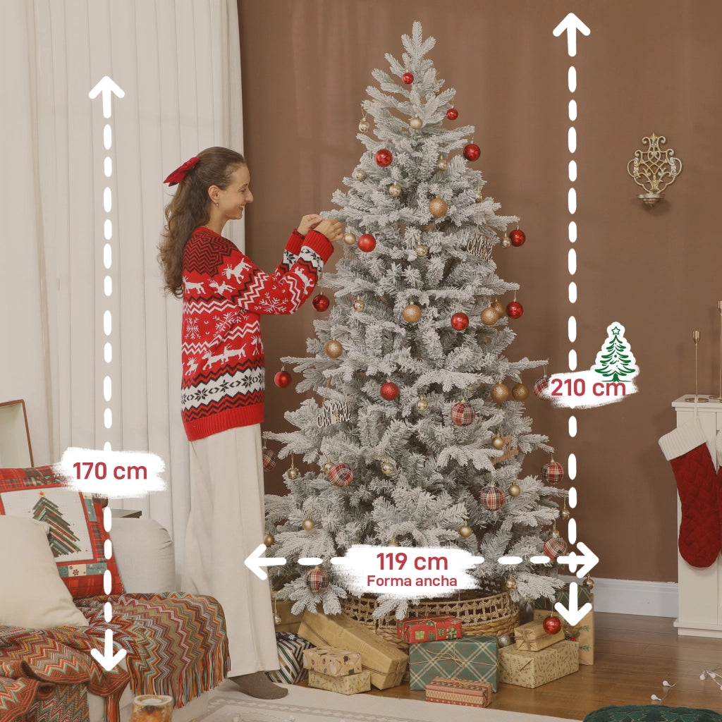 Albero di Natale ¨C Minimal ¨C 210 cm con base pieghevole