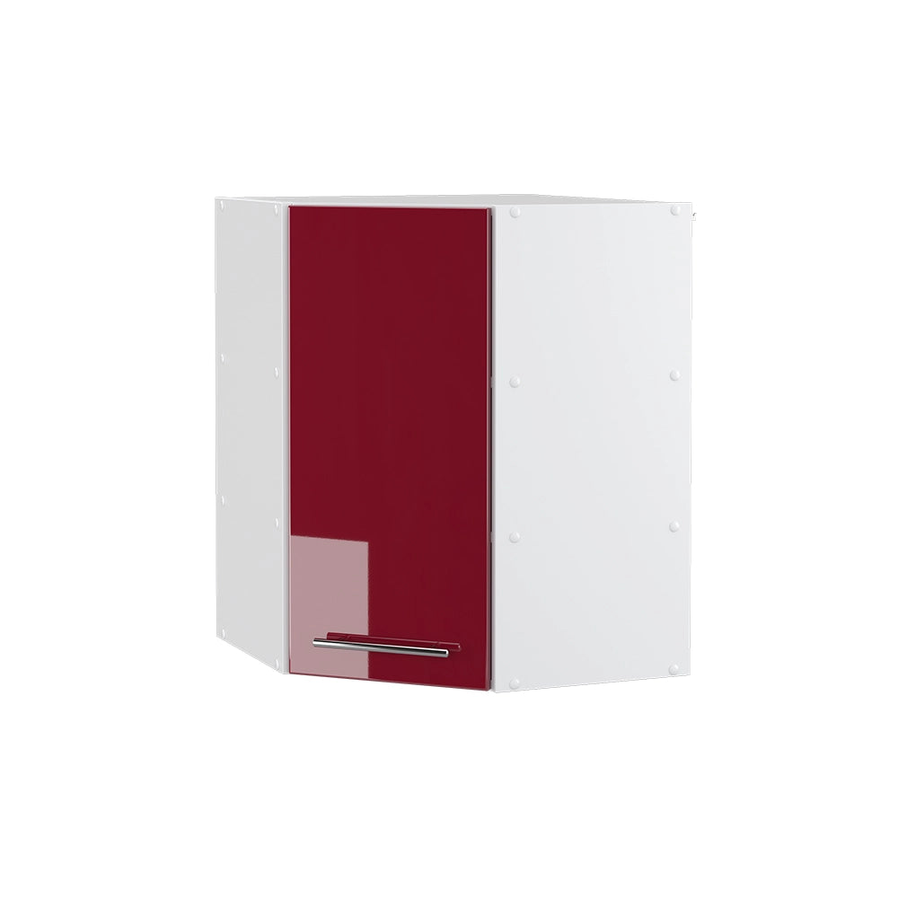 Vicco Mobile angolare da cucina Rosso bordeaux lucido 57 cm