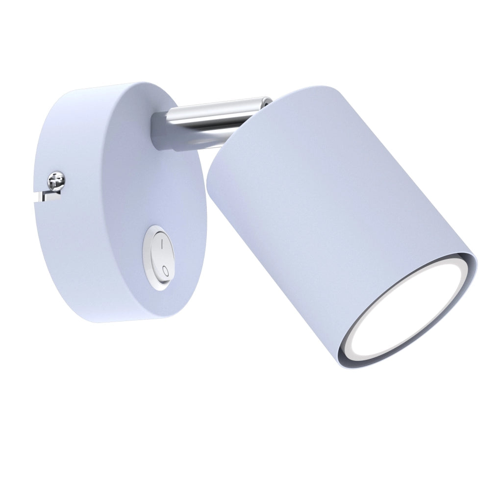 Applique bimbi blu con interruttore Fun GU10 8W Luminex
