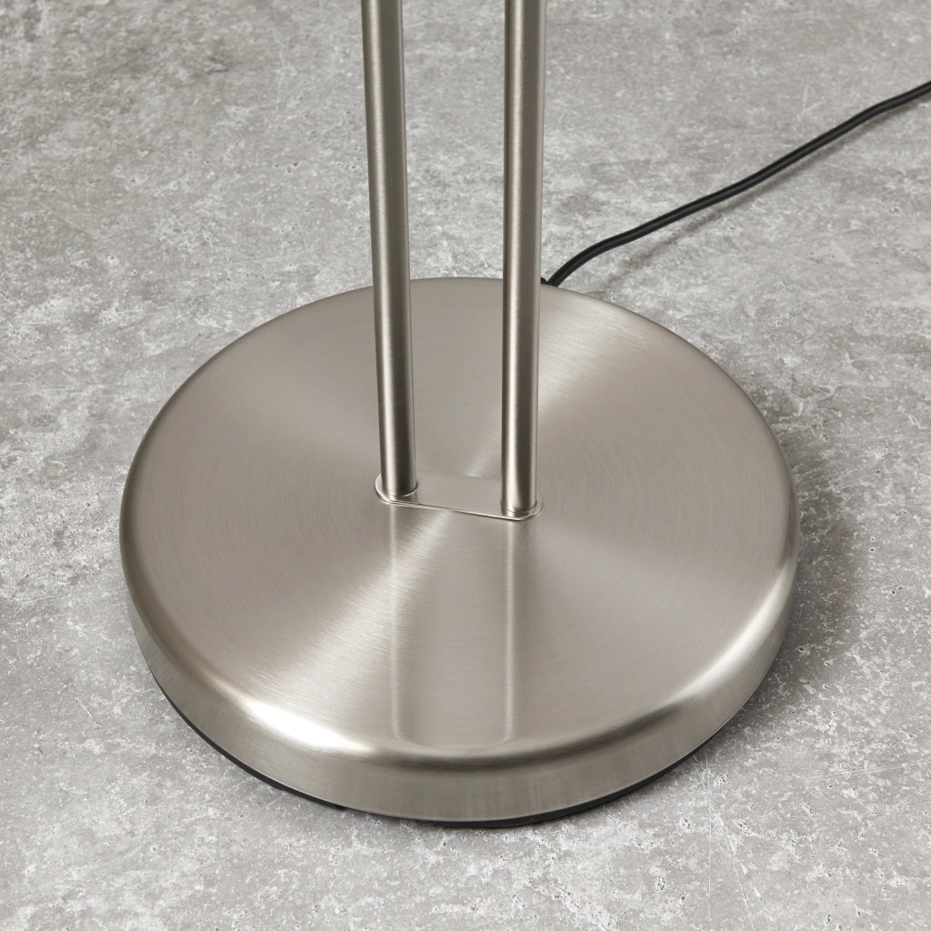 Lampada da terra Monaco dimmer con luce lettura cromata