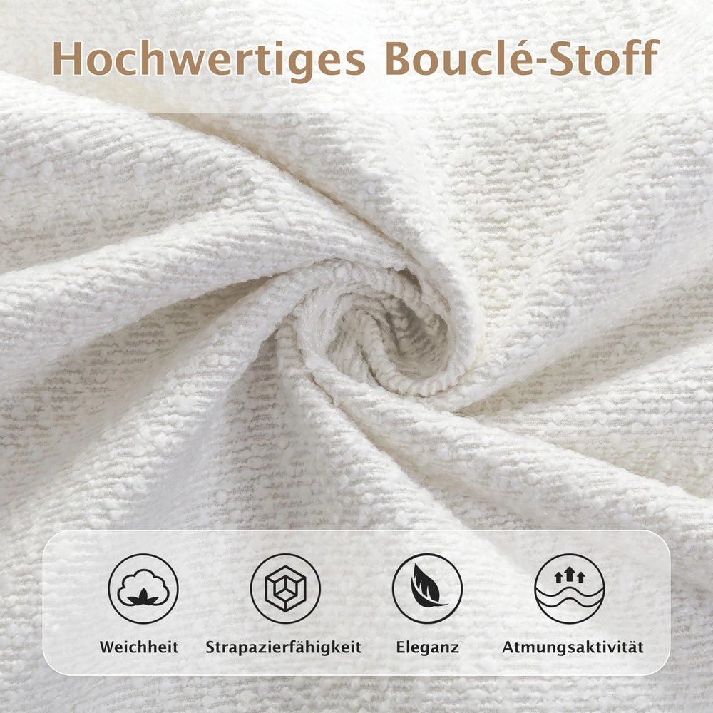 Letto Matrimoniale Imbottito con Rete a Doghe ¨C Xylo ¨C Beige, 180x200