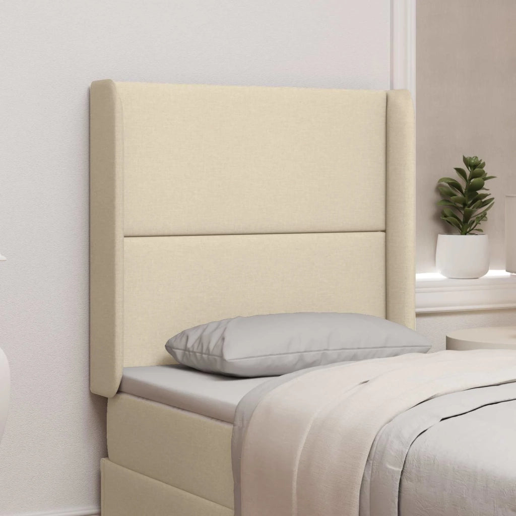Orecchia della Testata Crema 80 x 16 x 4 cm Tessuto 346601
