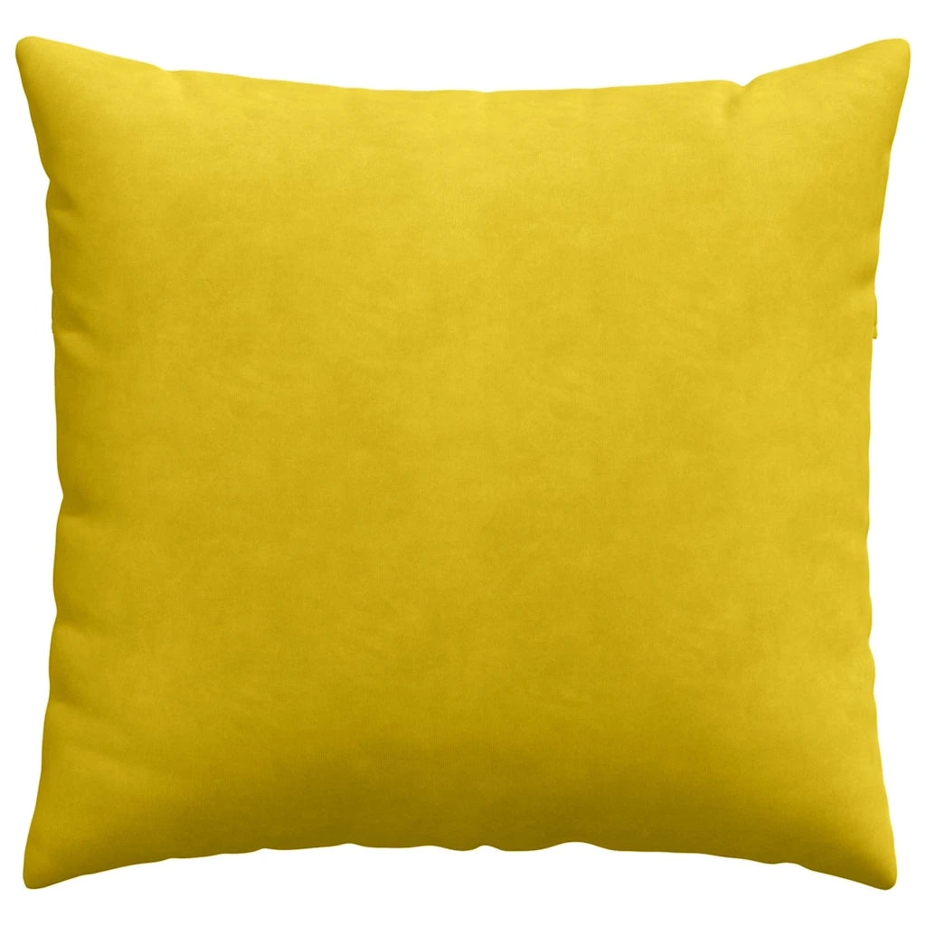 Cuscini da Divano 2 pz | Cuscini per sedie Giallo 45 x 45 cm Tessuto in Cords