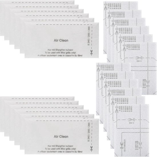 Filtro e filtro di supporto Adatto per aspirapolvere Miele 20 st