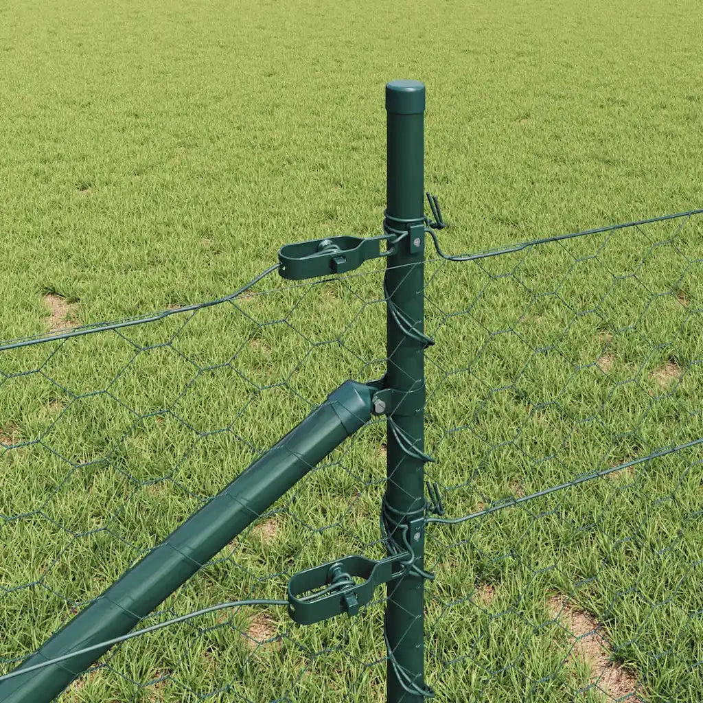 Palo della recinzione Verde 100 x 0,4 m (rete 50 mm)