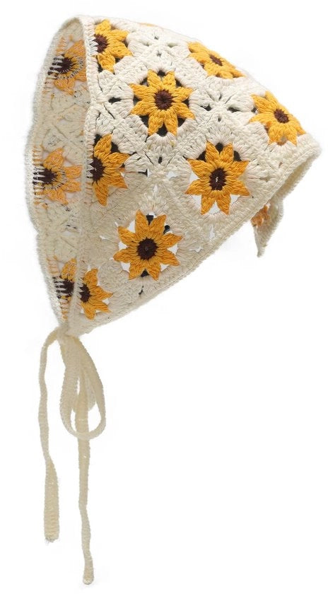 Sciarpa per Donna - Fatto a Mano - Forma Triangolare - Cotone - Unico e Affascinante - Adatto a Tutte le Occasioni - Misura Unica