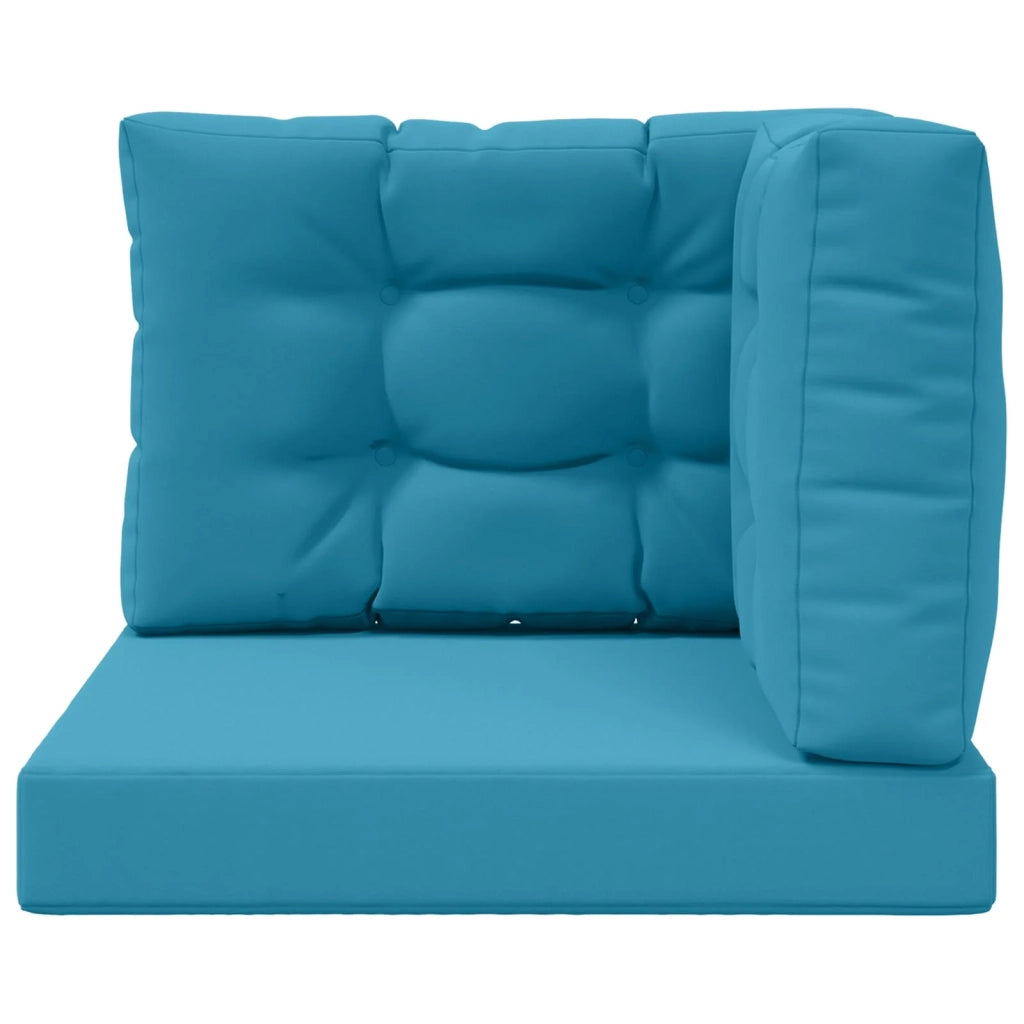 Cuscino per divano da esterno 3 pcs Blu Reale Poliestere 900771