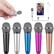 Microfono Portatile per Canto, Vlogging e Podcast - Adatto per iPhone, Android, PC, iPad (Argento)