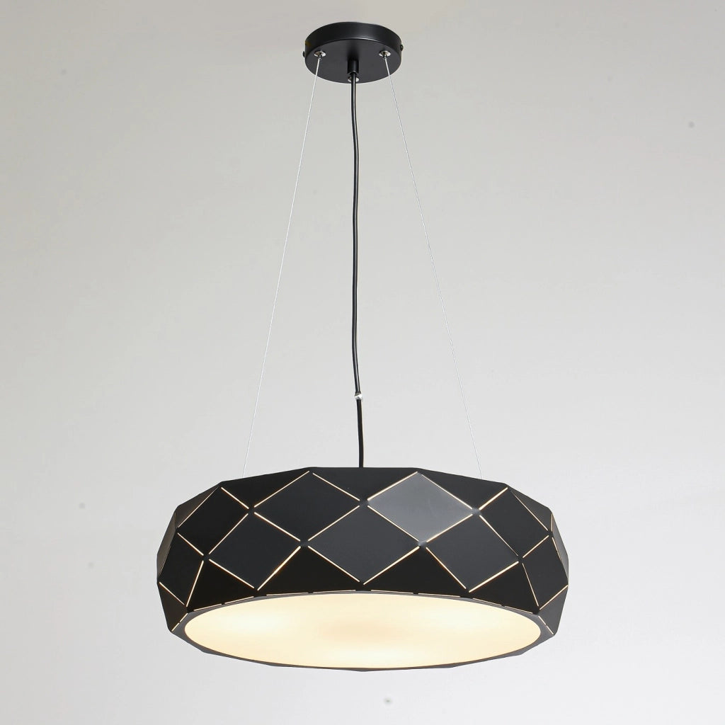 Lampada a sospensione Reus Light Prestige 3xE27 nera
