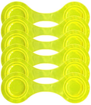 Set di Clip Magnetici Riflettenti da 6 - Riflettori di Alta Qualità - Accessori di Sicurezza per Biciclette - Portatile e Leggero - Ideali per Borse da Spalle e Carri per Bambini - PVC Durevole e Magnetici - Riflettori per Biciclette