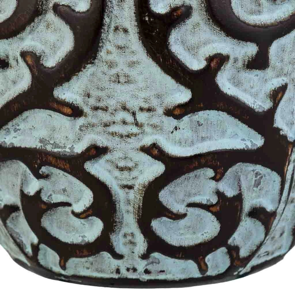 Vaso in ceramica blu, P16x30,5h cm