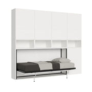 Letto singolo a scomparsa Kando comp.C bianco frassino