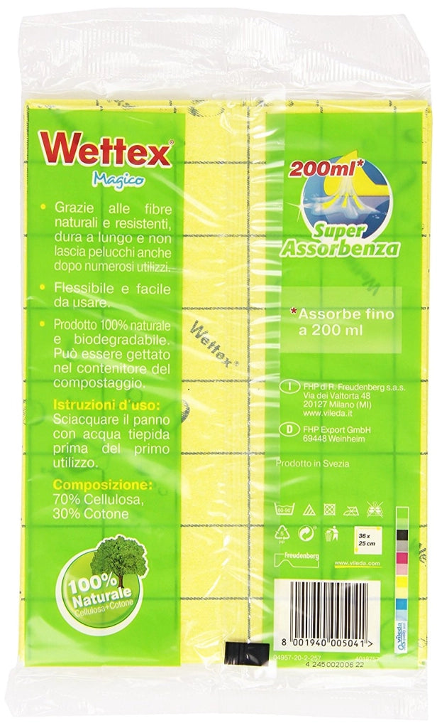 WETTEX PANNO MAGICO MULTIUSO SUPER ASSORBENTE DA 3 PZ