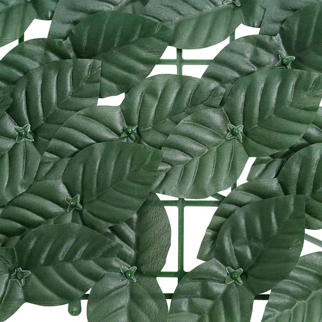 Schermo da balcone | Paravento da Balcone con Foglie Verde Scuro 200x75 cm