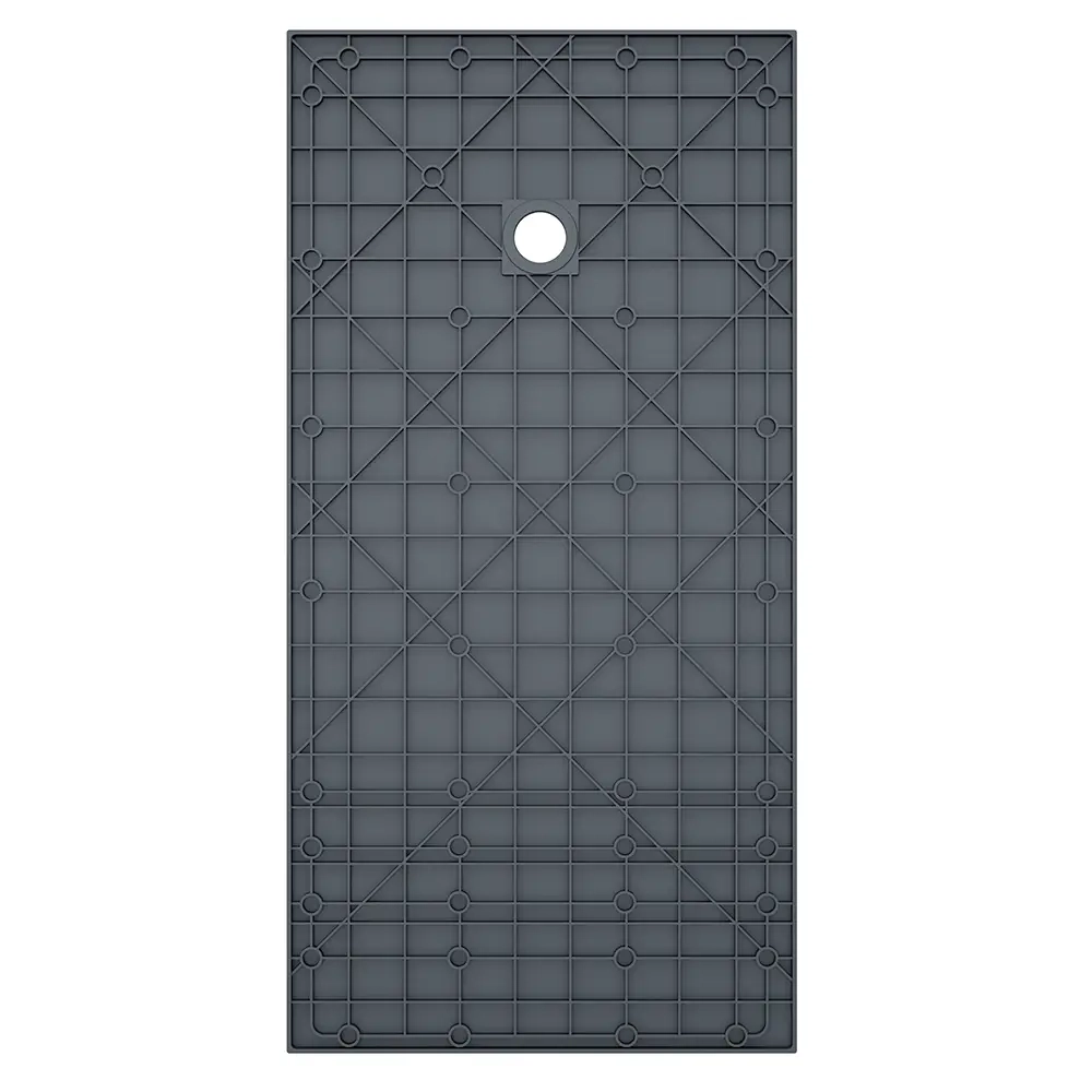 Piatto doccia 90x170 cm colore nero effetto pietra | Samos