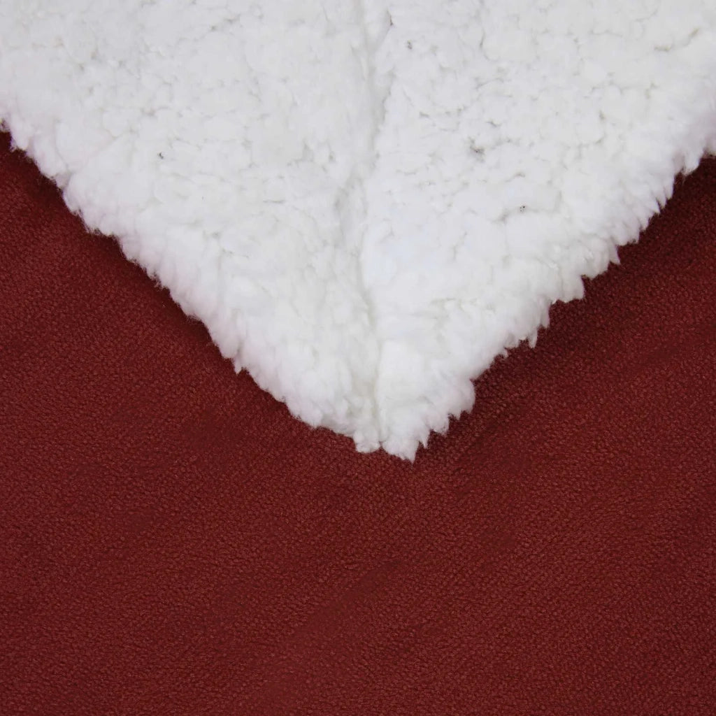Coperta Rosso Bordeaux 220 x 240 cm Panno 42017003