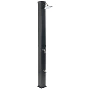 Doccia da esterno con miscelatore da esterno in PVC nero con funzione pioggia alimentato ad energia solare Giardino moderno