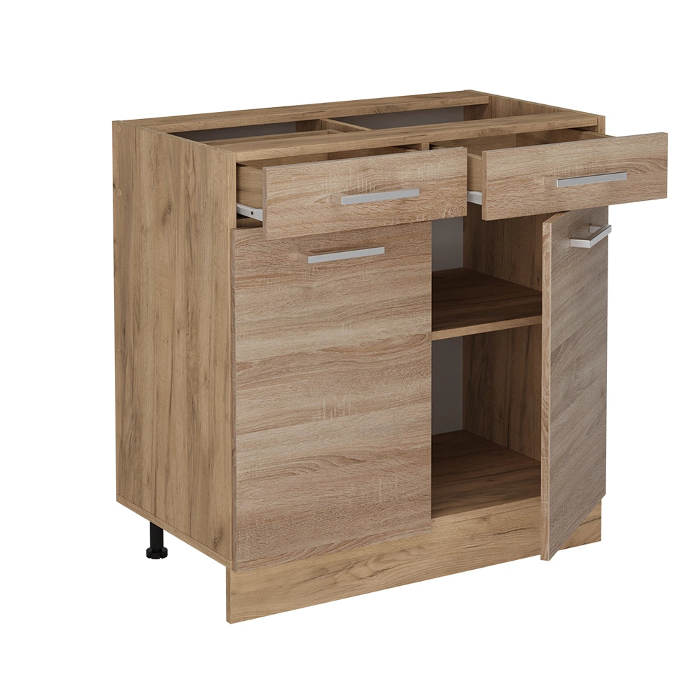 Vicco Mobiletto base per cucina Sonoma 80 cm , PL Antracite