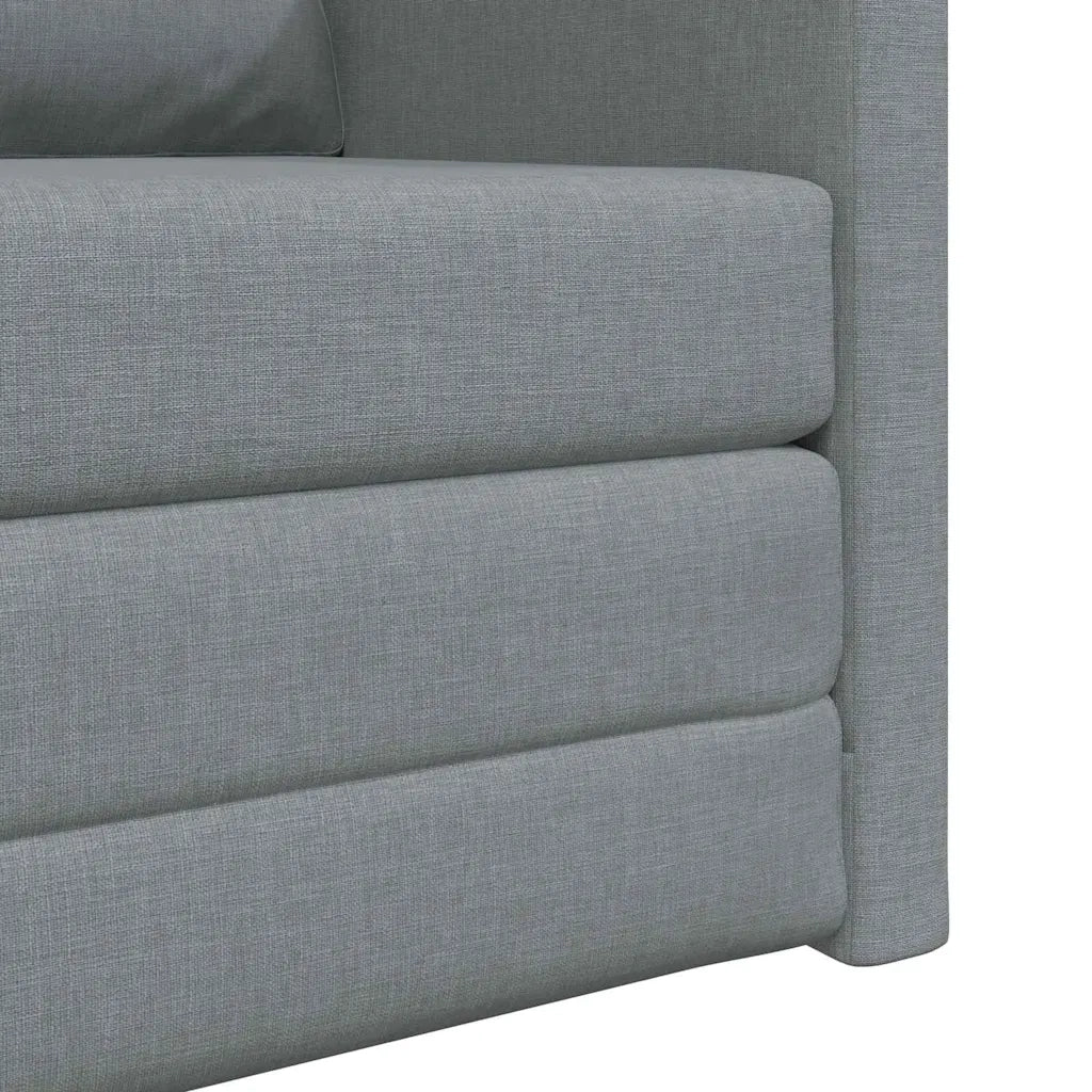 Divano letto | Sof¨¤ letto | Letto singolo 60cm Grigio chiaro Tessuto