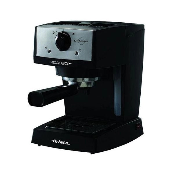 Ariete 1366 picasso cialdissima - macchina da caffè espresso - compatibile con caffè in polvere e cialde ese - 15 bar - 850 watt - nero - 1366 BLACK
