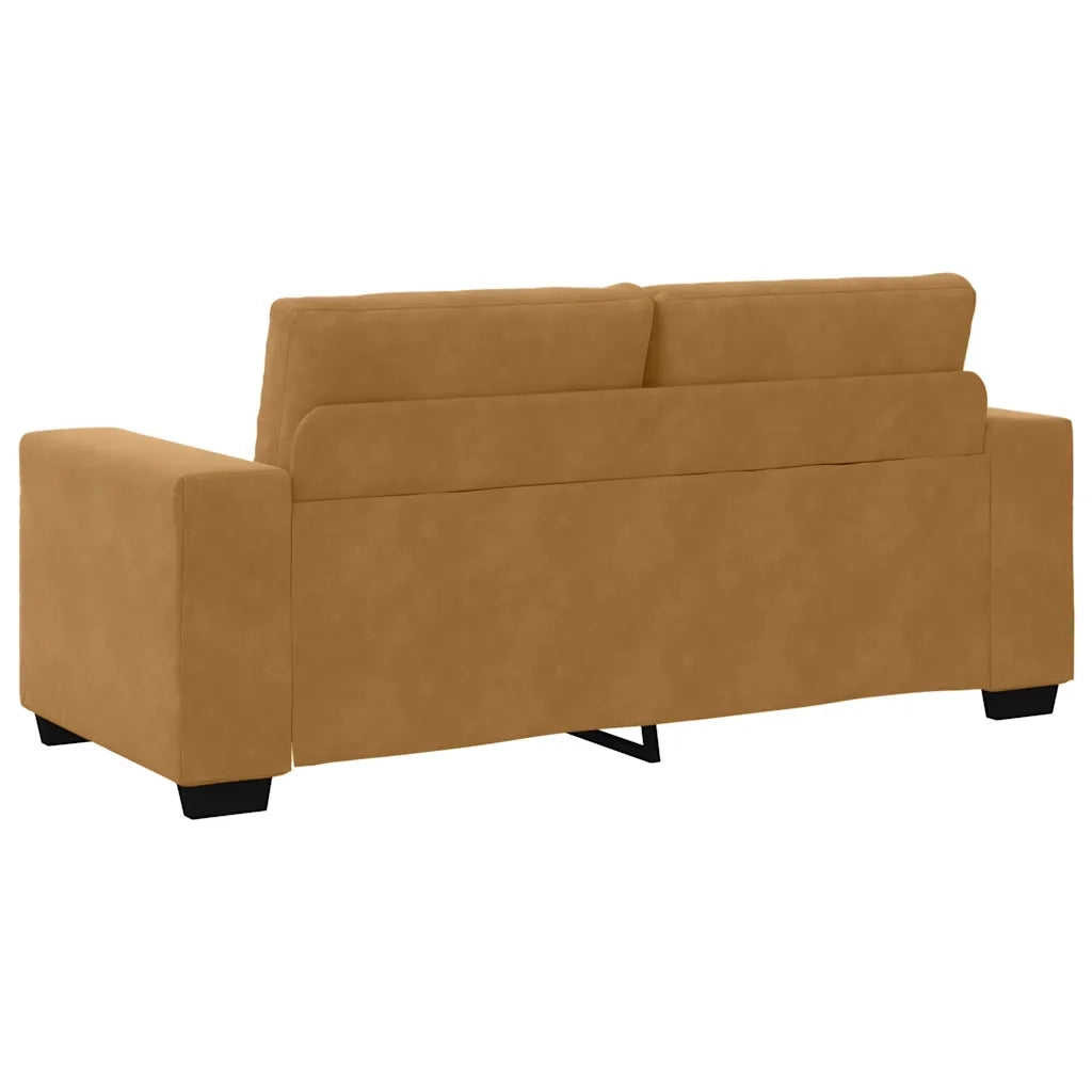 Divano Divanetto Marrone 180x77x82 cm in Velluto 4105129