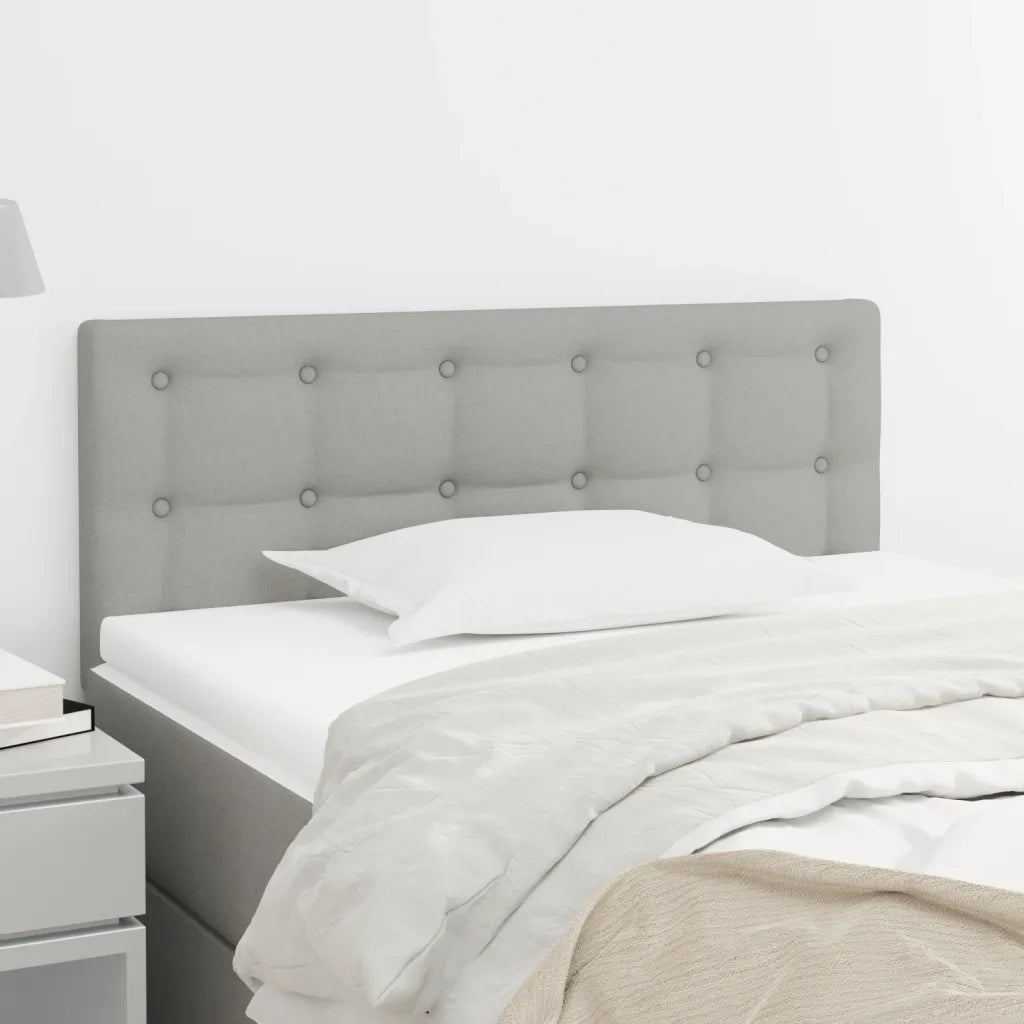 Testiera-Testata Decorativa Grigio Chiaro 80x5x78/88 cm in Tessuto 132780