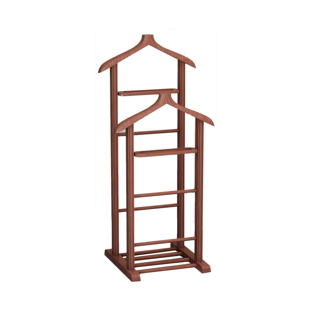Appendiabiti in legno "Beta" - 33 x 46 x 120 cm - Marrone