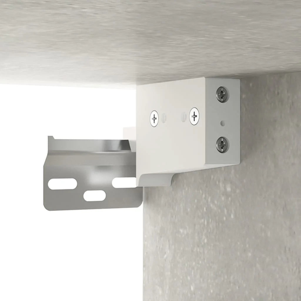 Set di mobili da 5 pezzi tra cui armadio credenza mobile TV televisore per soggiorno camera da letto salotto legno ingegnerizzato grigio 02_0024883