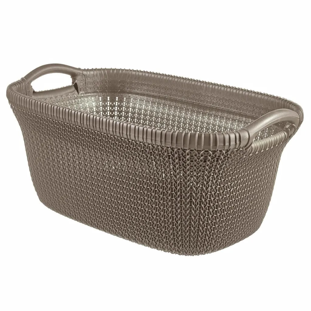 Curver Cesto Portabiancheria Knit 40 L Marrone Metallizzatocod mxl 119978