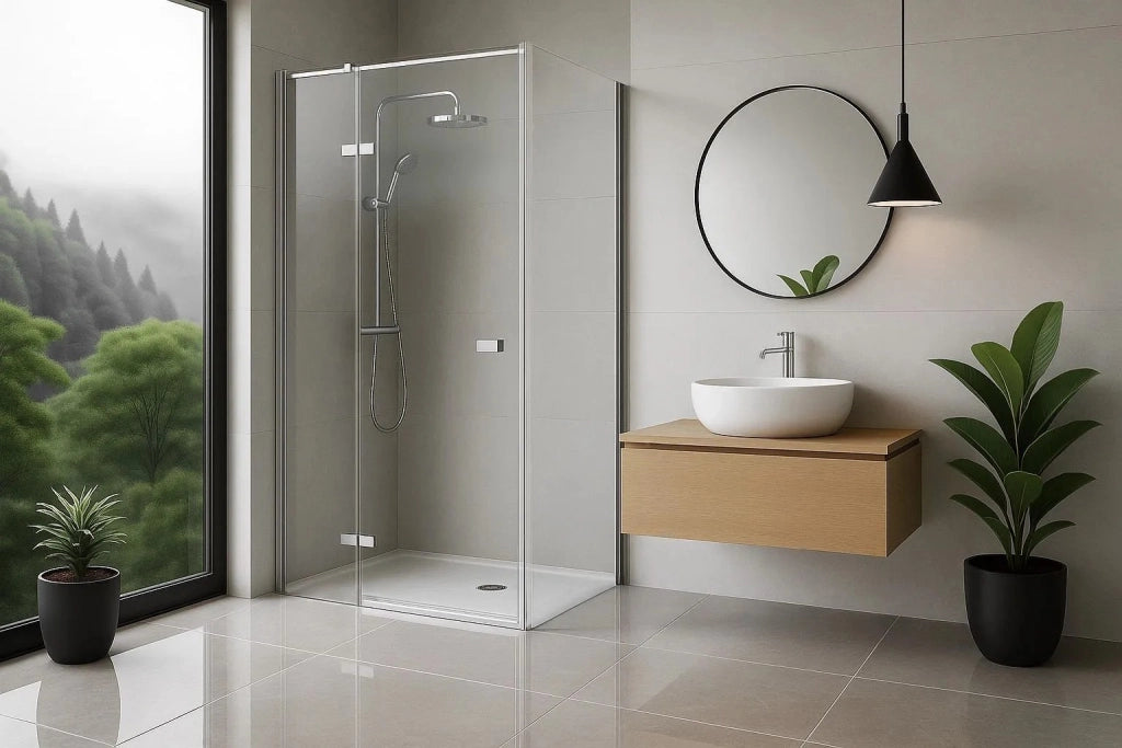 Cabina Doccia Rea Atlas 90x90 Chrome destra