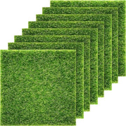 Erba sintetica per miniature - Set di 8 - 15 x 15 cm