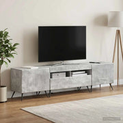 Mobile TV LED a 5 pezzi Grigio Cemento Legno ingegnerizzato 3416923