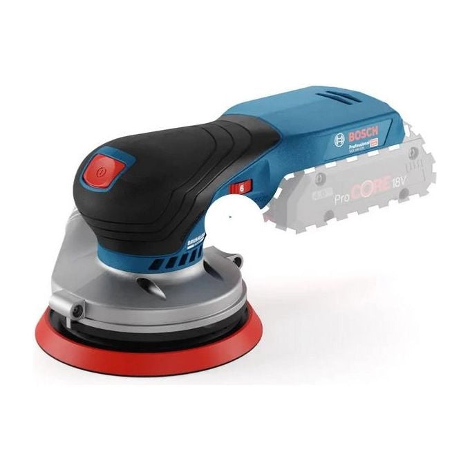 Bosch 0 601 372 201 GEX 18V-125 Professional Levigatrice orbitale casuale Motore brushless Velocita' 6000-10000 giri-min Colletto 125 mm Velcro colore Nero Blu Grigio Rosso