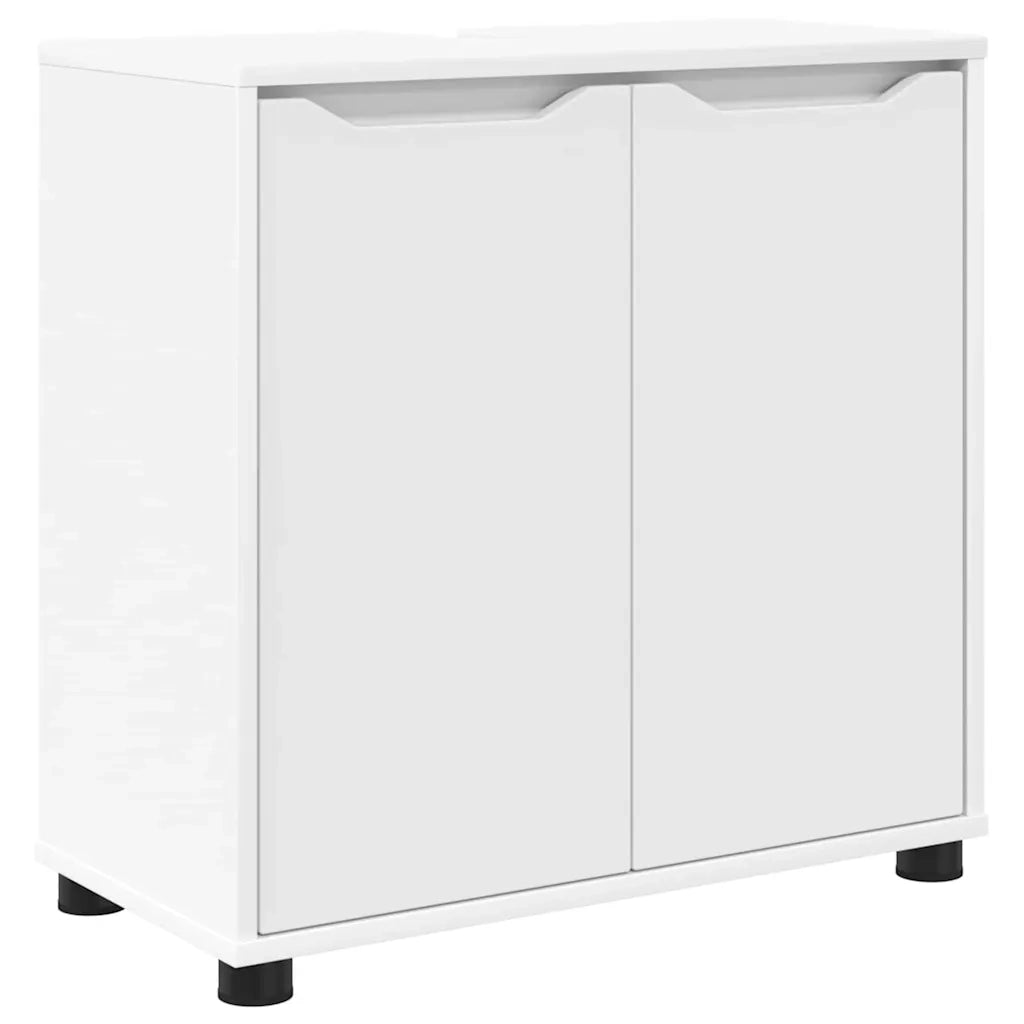 Set di mobili per il bagno 4 pcs Bianco Legno multistrato 3403840