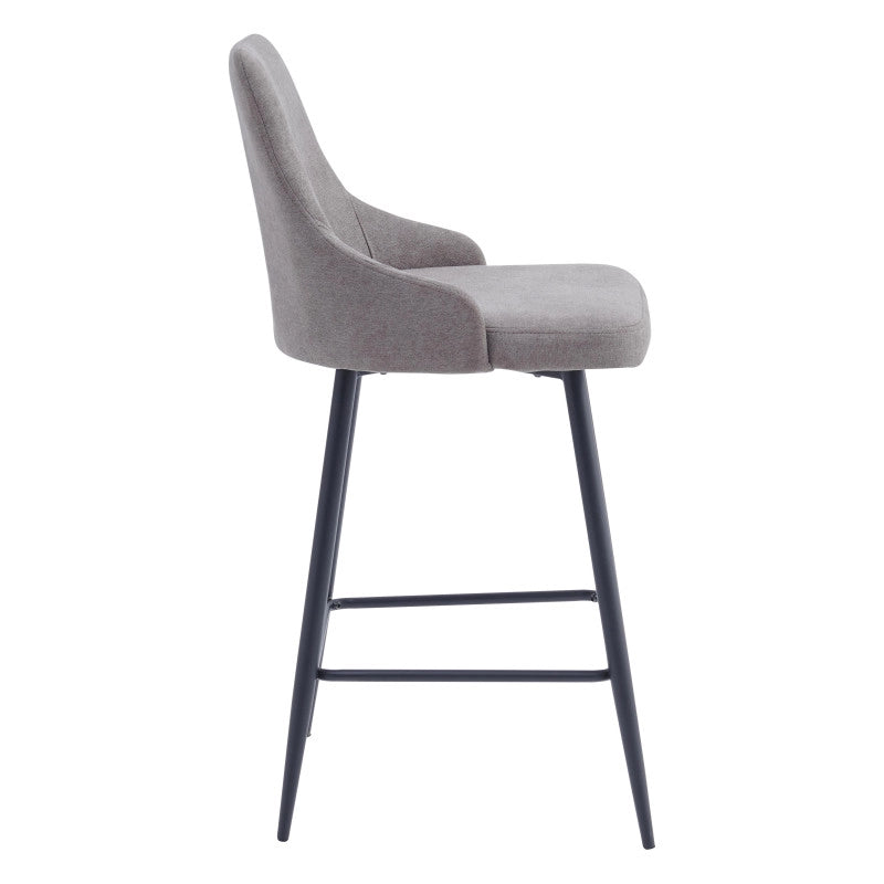 Set di 4 Sgabelli Chantal In Tessuto 320gr Tabacco Dimensione 47x52,5x100cm