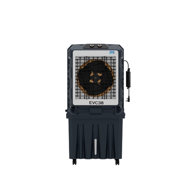 KRS EVC38 Raffrescatore evaporativo portatile  in plastica 3.800 mc/h 585x440x1200 180l Nero