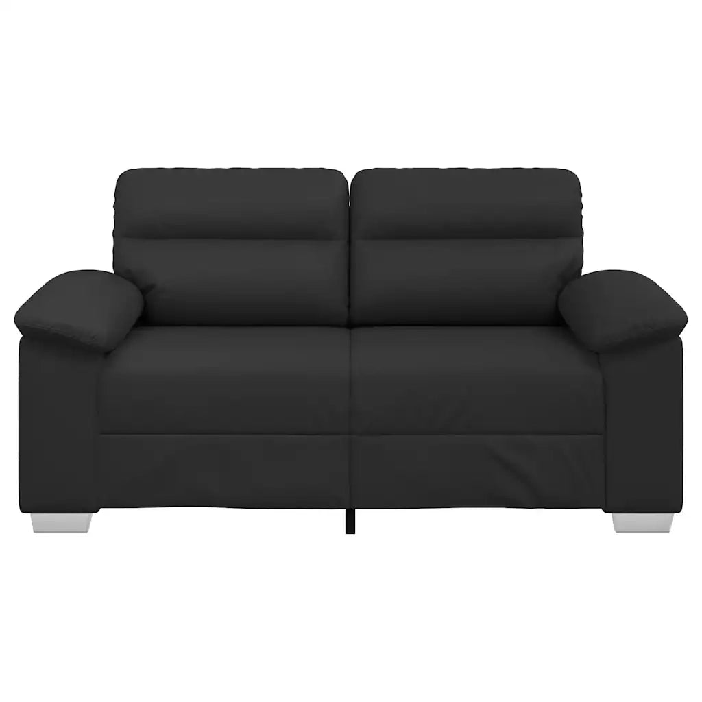 Divano a 2 posti nero 160x81x84 cm in similpelle 4105337