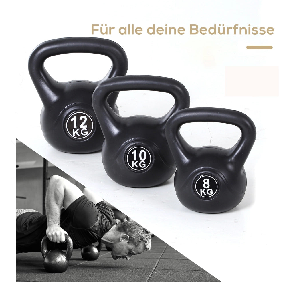 Kettlebell Kugelhantel 12 kg ¨C zephmum ¨C Nero
